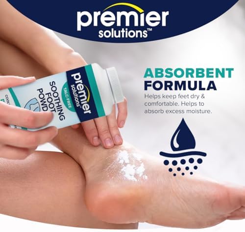 Talc-free soothing powder for itchy feet and skin relief