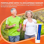 Rugby prescription strength arthritis pain reliever gel tube with daily application instructions