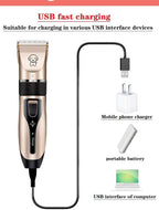Quiet cordless dog grooming shaver kit with stainless steel blades