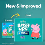 Pampers absorbent training underwear size 3T-4T displaying the 360 stretchy waistband feature