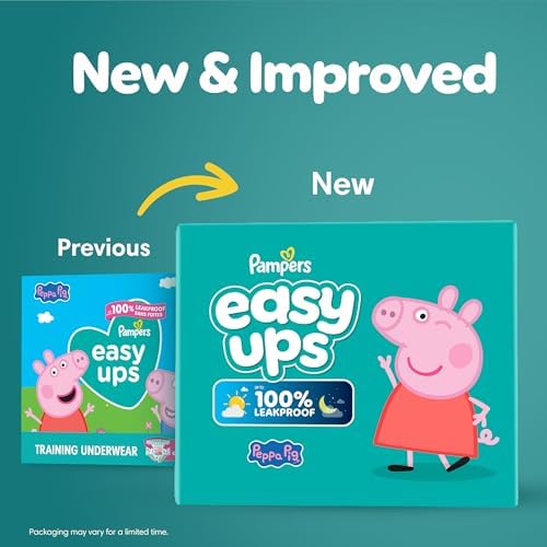 Pampers absorbent training underwear size 3T-4T displaying the 360 stretchy waistband feature