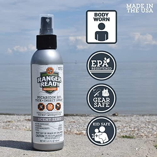 Ranger Ready odorless insect spray demonstrating the premium travel size packaging.
