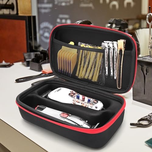 BarberTop portable barber pouch side profile highlighting the compact size and smooth zipper closures