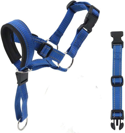 Barkless premium pet walking gear packaging detailing the size large measurement guidelines