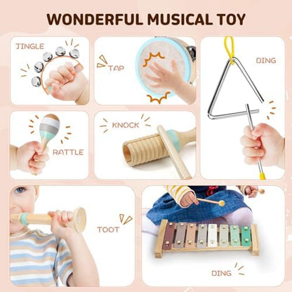 Eco friendly premium wood percussion kit showcasing smooth edges.