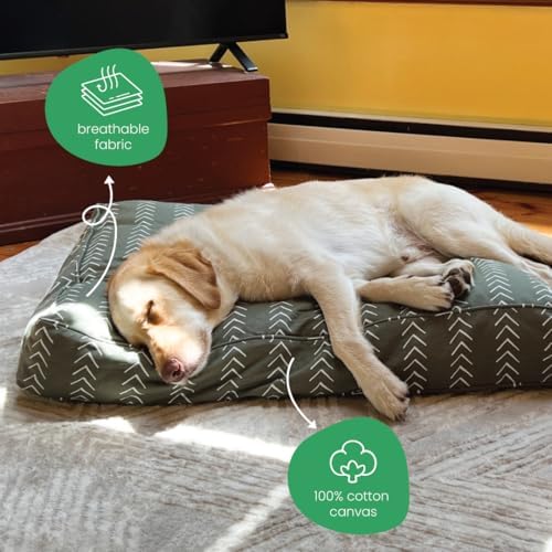Sustainable round pet bed cover by Molly Mutt highlighting the Climate Neutral label