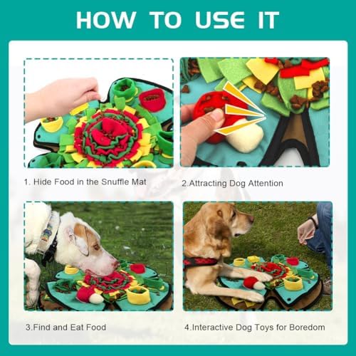 Awoof Snuffle Mat for Dogs adjustable difficulty levels