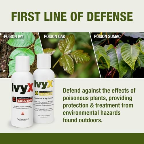 CoreTex Ivy X Pre-Contact Barrier Solution eight ounce bottle for outdoor rash prevention.