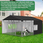MUTUSHI outdoor dog house shelter cover full setup