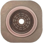 Hollister 14604 cut to fit skin barrier showing the blue 70mm floating flange.