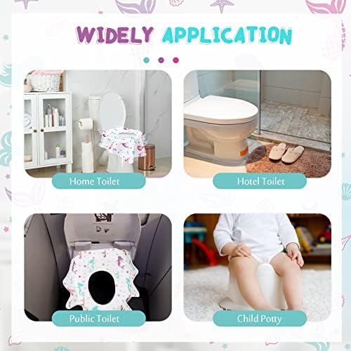 Kosiz mermaid theme toddler hygienic sheets inside a travel diaper bag