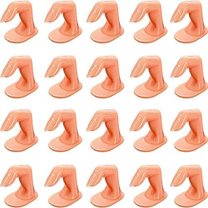 Blulu practice manicure fingers set of 20 front view for nail art