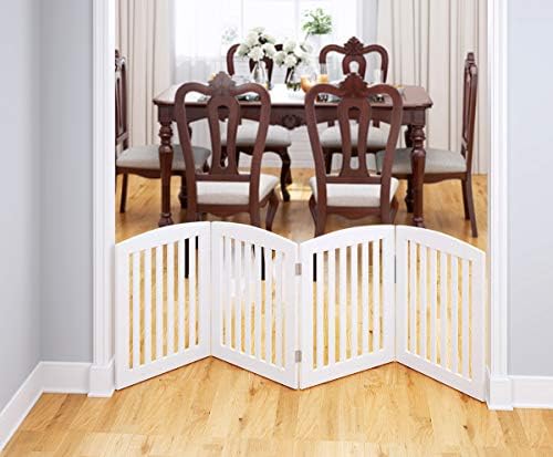 PAWLAND wooden indoor safety gate folded completely flat for storage