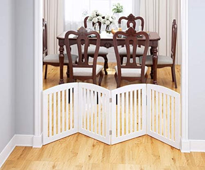 PAWLAND wooden indoor safety gate folded completely flat for storage