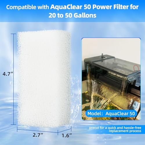 AQUANEAT fish tank replacement foam packaging showing flat vacuum sealed inserts