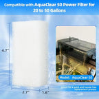 AQUANEAT fish tank replacement foam packaging showing flat vacuum sealed inserts