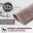 Everlit antimicrobial silver alginate pad close up revealing natural gelling seaweed fibers