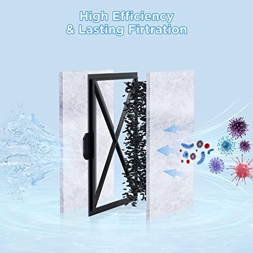 Side profile of the compact two point one by three point seven inch aquarium filter cartridge.