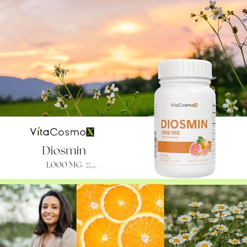 VitaCosmoX 1000 mg Diosmin capsules packaging side view