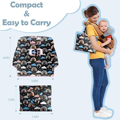 Close up of water resistant fabric on baby cart cover