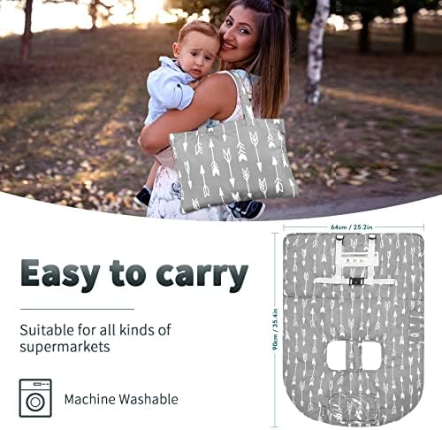 Yoofoss universal fit baby chair liner demonstrating the soft padded material texture.