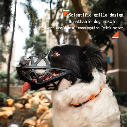 LH NTGR muzzle allowing dog to pant freely