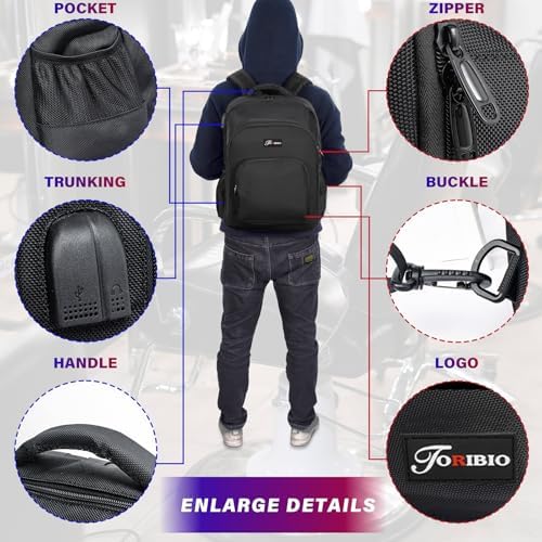 TORIBIO mobile salon organizer bag side profile detailing the water bottle pockets and zipper construction