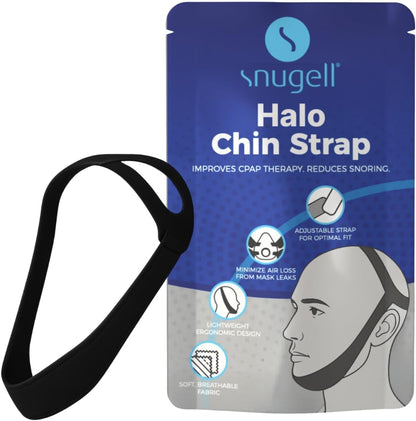 Snugell Premium Chin Strap front view showing ergonomic jaw support.