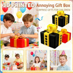 RAESOUL annoying present showing the spring-loaded pop up finger surprise mechanism.