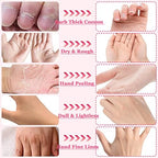 Permotary collagen hand peel mask pairs laid out in box