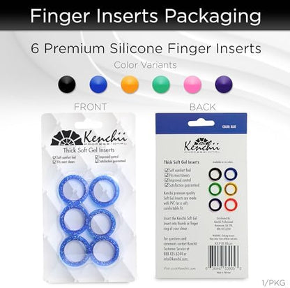 Professional stylist using Kenchii finger inserts for comfort