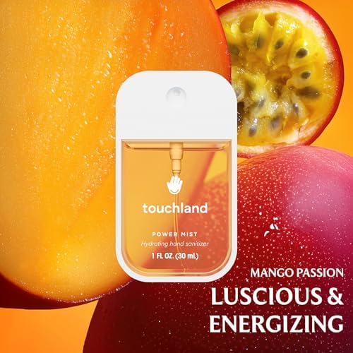 Touchland Hydrating Hand Sanitizer Spray, TROPICAL Trio Set (Mango Passion, Beach Coco, Watermelon), 1 FL. OZ. Travel Size Power Mist Sprays (Set of 3) - Image 3