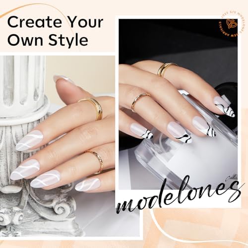Modelones crystal handle nail art brushes for precise detailing