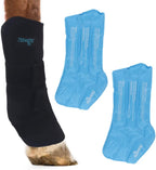 NEWGO Horse Ice Pack reusable cooling leg wrap front view for injury recovery