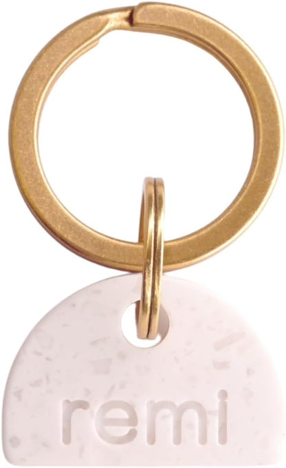 Stone PET TAG - Modern, Minimal Pet IDs. Durable, Lifetime Tags with deep Cut Text. Includes Space for Two Phone Numbers. (Circle) - Image 10