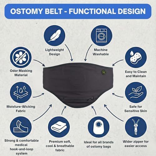 GBmates Tessa Grey support belt showing zipper opening