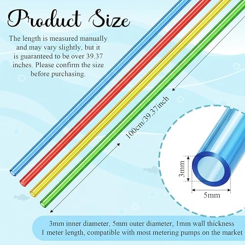 Nuanchu forty inch flexible plastic tubes in red yellow blue and green colors