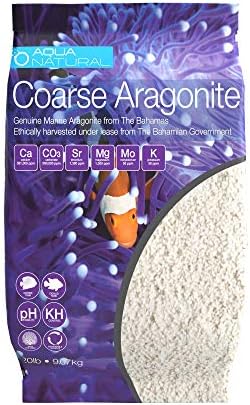 Close up of Aqua Natural coarse marine aragonite substrate granules