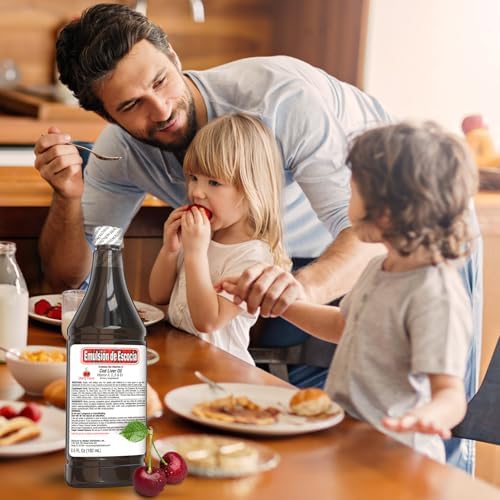 Emulsion De Escocia liquid vitamin supplement rear label ingredient details
