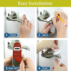 Close up of Wappa Baby lever lock dual button mechanism
