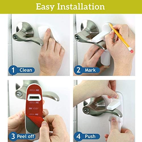 Close up of Wappa Baby lever lock dual button mechanism