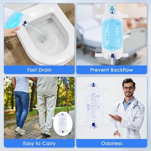 Geiserailie 5 pack urinary drainage bag set