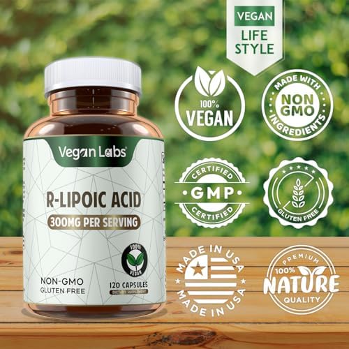 Vegan Labs R-Lipoic Acid capsule texture and size reference