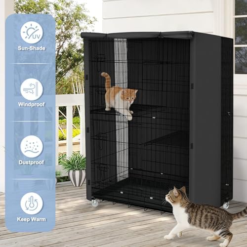 Explore Land 420D Oxford polyester pet crate cover showing close up material texture