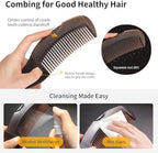 Durable plastic double sided hair comb for lice treatment