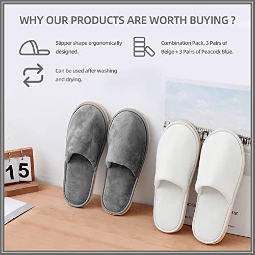 Side view of Gong Gong closed toe velvet slippers