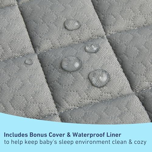 Graco nursery changing pad showing water-resistant surface