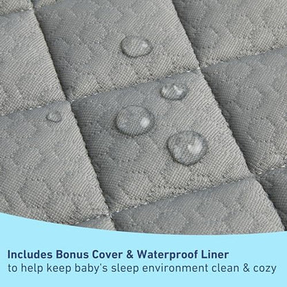 Graco nursery changing pad showing water-resistant surface