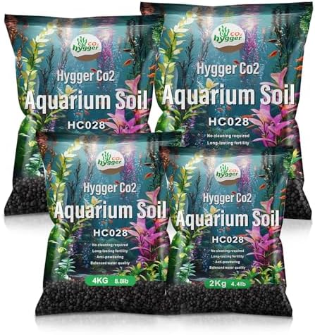 Close up of Hygger CO2 aquarium substrate granules
