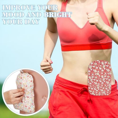 Multi pattern fabric stoma protector set for men and women close up texture view